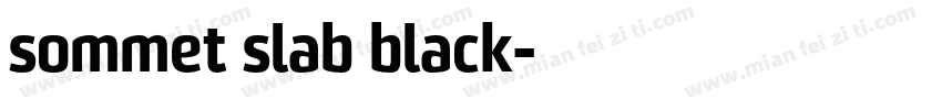 sommet slab black字体转换